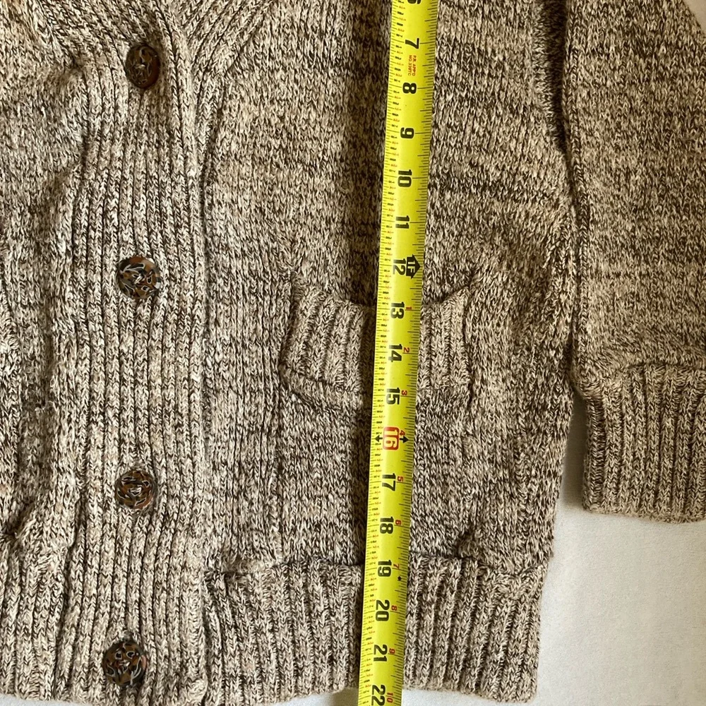 Willapa Bay Knits Women's Handmade Sweater Cardigan Button Front Pockets Beige S - Picture 12 of 16